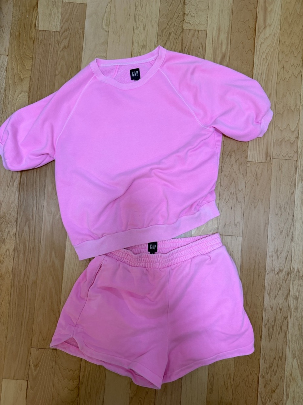 GAP Bubblegum Pink Cozy Short Set